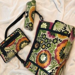 Spartina purse with accessories.